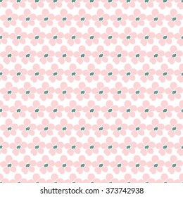 Elegant seamless pattern with hand drawn decorative pink flowers, design elements. Floral pattern for wedding invitations, greeting cards, scrapbooking, print, gift wrap, manufacturing.