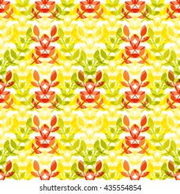 Elegant seamless pattern with hand drawn decorative leaves, design elements. Floral pattern for invitations, greeting cards, scrapbooking, print, gift wrap, manufacturing