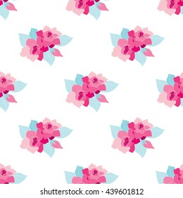 Elegant seamless pattern with hand drawn decorative gerbera flowers, design elements. Floral pattern for wedding invitations, greeting cards, scrapbooking, print, gift wrap, manufacturing.
