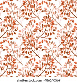 Elegant seamless pattern with hand drawn decorative leaves, design elements. Floral pattern for invitations, greeting cards, scrapbooking, print, gift wrap, manufacturing