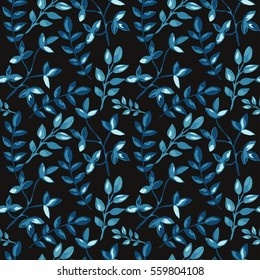Elegantes, nahtloses Muster mit handgezeichneten dekorativen Blättern, Designelementen. Blumenmuster für Einladungen, Grußkarten, Scrapbooking, Druck, Geschenkverpackung, Herstellung.