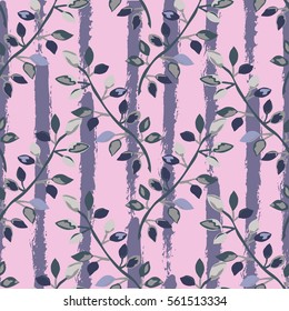 Elegant seamless pattern with hand drawn decorative leaves, design elements. Floral pattern for invitations, greeting cards, scrapbooking, print, gift wrap, manufacturing