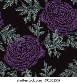 Elegant seamless pattern with hand drawn decorative ranunculus flowers, design elements. Floral pattern for invitations, cards, wallpapers, print, gift wrap, manufacturing, fabrics. Embroidery style.