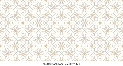 Elegant Seamless Pattern, Intricate Geometric Background
