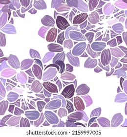 Elegant seamless pattern with lilac flowers, design elements. Floral  pattern for invitations, cards, print, gift wrap, manufacturing, textile, fabric, wallpapers