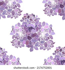 Elegante y sin fisuras con flores de lila, elementos de diseño. Patrón floral para invitaciones, tarjetas, impresiones, envolturas de regalo, manufactura, textiles, tejidos, papeles pintados