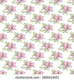 Elegant seamless pattern with lily flowers, design elements. Floral  pattern for invitations, cards, print, gift wrap, manufacturing, textile, fabric, wallpapers. Continuous line art style