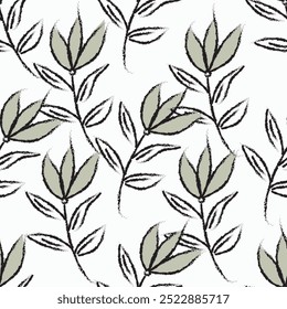 Elegant seamless pattern with lily flowers, design elements. Floral pattern for invitations, cards, print, gift wrap, manufacturing, textile, fabric, wallpapers