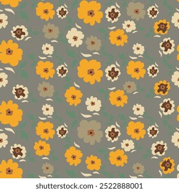 Elegant seamless pattern with lily flowers, design elements. Floral pattern for invitations, cards, print, gift wrap, manufacturing, textile, fabric, wallpapers