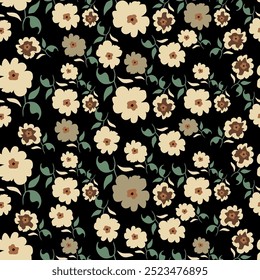 Elegant seamless pattern with lily flowers, design elements. Floral pattern for invitations, cards, print, gift wrap, manufacturing, textile, fabric, wallpapers