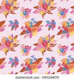 Elegant seamless pattern with lily of the valley flowers, design elements. Floral  pattern for invitations, cards, print, gift wrap, manufacturing, textile, fabric, wallpapers