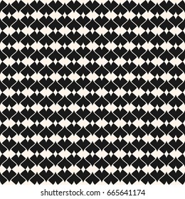 Elegant seamless pattern, luxury geometric ornament background with curved lines and filled shapes. Simple monochrome abstract texture in oriental style. Delicate design for decor, textile, cloth, web