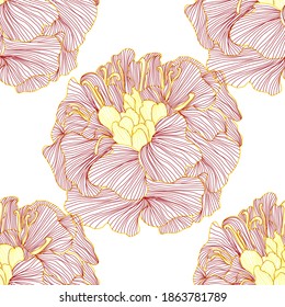 Elegante y sin fisuras con flores de color marrón, elementos de diseño. Patrón floral para invitaciones, tarjetas, impresiones, envolturas de regalo, manufactura, textiles, tejidos, papeles pintados