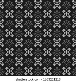Diseño elegante sin soldadura. Fondo de diseño moderno. Textura de diseño textil. Color blanco y negro. Diseño de papel envuelto.Imagen vectorial.