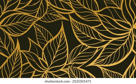 Elegante patrón sin fisuras en estilo moderno. Abstractas lindo fondo minimalista. Textura geométrica de plantas y pétalos Ilustración vectorial.