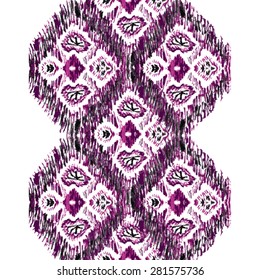 Elegant seamless pattern with oil painted decorations, design elements. Can be used for wedding invitations, greeting cards, scrapbooking, print, gift wrap, manufacturing