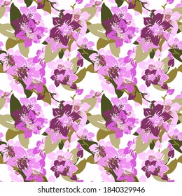 Elegante y sin fisuras con flores de orquídea, elementos de diseño. Patrón floral para invitaciones, tarjetas, impresiones, envolturas de regalo, manufactura, textiles, tejidos, papeles pintados