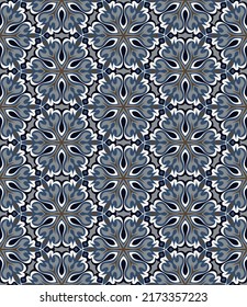 Elegant seamless pattern. Overlapping art forms, stripes, polygons, segments are grouped and arranged in a certain order. Vector. 