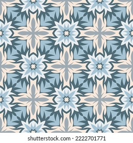 Elegant seamless pattern. Overlapping art forms, stripes, polygons, segments are grouped and arranged in a certain order. Vector. 