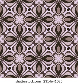 Elegant seamless pattern. Overlapping art forms, stripes, polygons, segments are grouped and arranged in a certain order. Vector. 