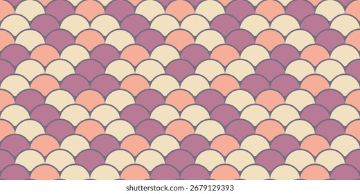 Elegante patrón sin fisuras con escalas pastel superpuestas.  Perfecto para el diseño textil, Fondos de pantalla, embalaje y fondos de Sitio web.