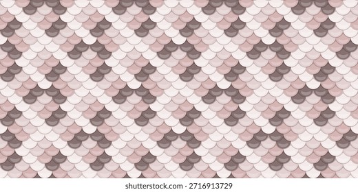 Patrón elegante y sin fisuras de escalas superpuestas en tonos rosados y marrones suaves.  Perfecto para el diseño textil, Fondo de pantalla o fondos de Sitio web.  Crea un efecto lujoso, sutil y texturizado.
