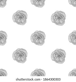 Diseño elegante y sin fisuras con flores de color marrón y elementos de diseño. Patrón floral para invitaciones, tarjetas, impresiones, envolturas de regalo, manufactura, textiles, tejidos, papeles pintados