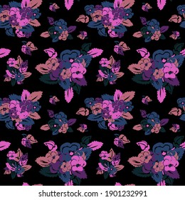 Elegantes, nahtloses Muster mit Panikblumen, Design-Elementen. Blumenmuster für Einladungen, Karten, Druck, Geschenkverpackungen, Herstellung, Textilien, Gewebe, Wallpaper