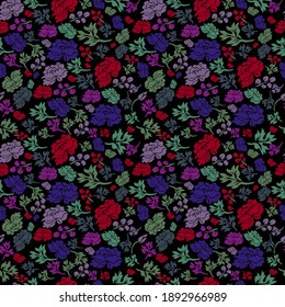 Elegant seamless pattern with peony flowers, design elements. Floral  pattern for invitations, cards, print, gift wrap, manufacturing, textile, fabric, wallpapers