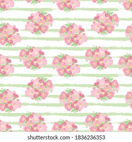Elegant seamless pattern with pink sakura flowers, design elements. Floral  pattern for invitations, cards, print, gift wrap, manufacturing, textile, fabric, wallpapers