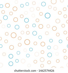 Elegant seamless pattern with polka dots, circles. Design for printing on fabric. Repeating background. Vector illustration
