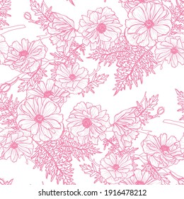 Elegant seamless pattern with poppy flowers, design elements. Floral  pattern for invitations, cards, print, gift wrap, manufacturing, textile, fabric, wallpapers