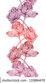 elegant seamless pattern with rose flowers for your design