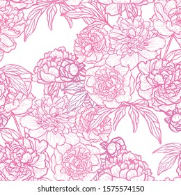 Elegant seamless pattern with rose flowers, design elements. Floral  pattern for invitations, cards, print, gift wrap, manufacturing, textile, fabric, wallpapers