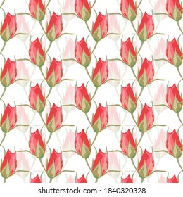 Elegante y sin fisuras con flores de rosa, elementos de diseño. Patrón floral para invitaciones, tarjetas, impresiones, envolturas de regalo, manufactura, textiles, tejidos, papeles pintados