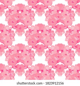 Elegante y sin fisuras con flores de sakura, elementos de diseño. Patrón floral para invitaciones, tarjetas, impresiones, envolturas de regalo, manufactura, textiles, tejidos, papeles pintados