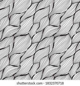 Elegant seamless pattern with sea waves, design elements. Marine pattern for invitations, cards, print, gift wrap, manufacturing, textile, fabric, wallpapers