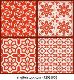 Elegant seamless pattern set.  This beautiful pattern can be used for wallpaper, pattern fills, web page background, surface textures.