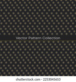 Elegant seamless pattern set. Vector illustration for fashion design. Packing element for label, background Japanese geometric pattern. The color can be changed if needed. Eps10 vector.