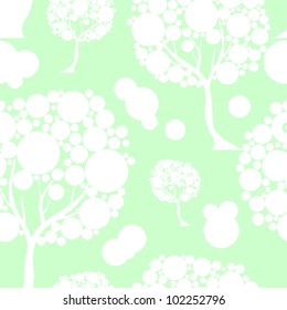 elegant seamless pattern in soft green white colors for your design