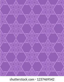 Elegant seamless pattern with star of David, symbol of Israel. Modern vector design for panels, greeting cards, stencil, wallpaper, scrapbook, wrapping paper. Symbolic background for Israel. Vector.