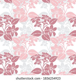 Elegant seamless pattern with stephanotis flowers, design elements. Floral  pattern for invitations, cards, print, gift wrap, manufacturing, textile, fabric, wallpapers