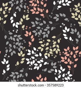 Elegant seamless pattern with stylish bouquet. Floral template can be used for design fabric, linen, tile, wallpaper, paper and more creative designs. Vector image.