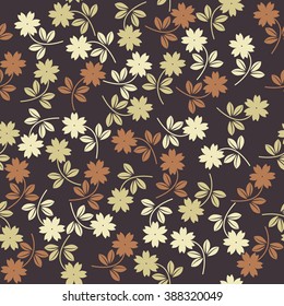 Elegant seamless pattern with stylish colorful flowers.  Perfect for wallpapers,  surface textures, textile, kids cloth, pattern fills, web page backgrounds and more creative designs. 
