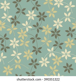 Elegant seamless pattern with stylish flowers can be used for linen, napkin designs, textile, wallpaper and more creative  ideas.