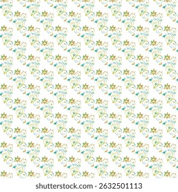 Elegant seamless pattern with swirling vines and small hearts.  The white graphics on a transparent background are a valuable feature for designers, allowing for easy integration into various projects