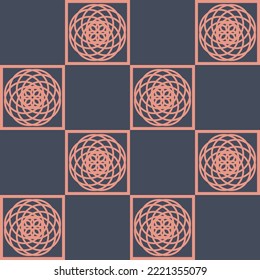 Patrón elegante y sin fisuras para el diseño textil, fondo floral geométrico brillante para el diseño y el libro de recortes