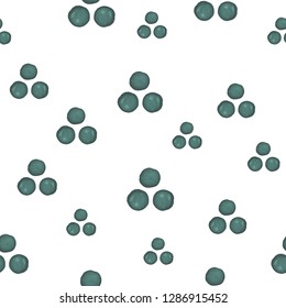 Elegant Seamless Pattern Triangle of Dots Mostly desaturated dark cyan. Perfect for your design, textile, pattern fills, box, posters, cards, web page background etc. Pattern under the mask. Vector.