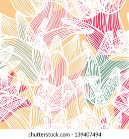elegant seamless pattern with tulip flowers for your design