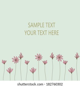 elegant seamless pattern with vintage flowers, vector 